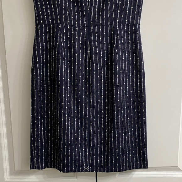 Brooks Brothers Navy Dress with White Dots - Picture 5 of 6